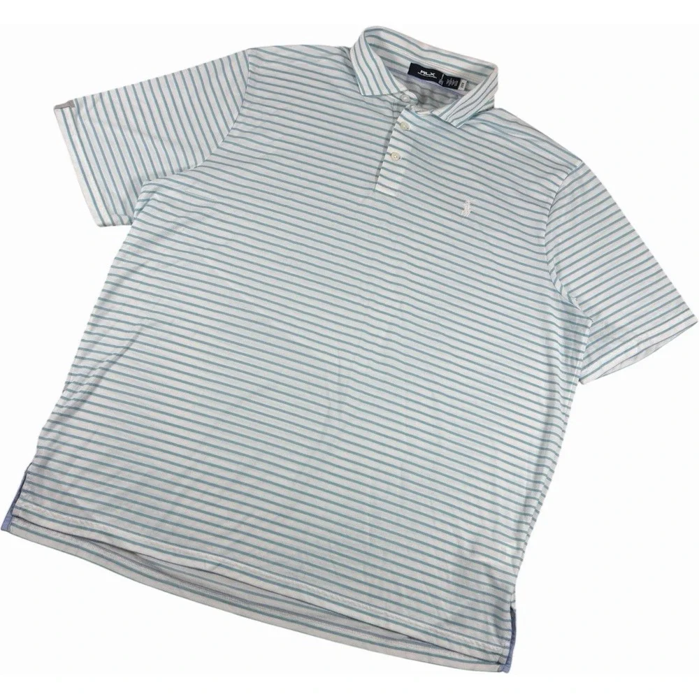 RLX Ralph Lauren Men's Striped Performance Shirt Size XXL